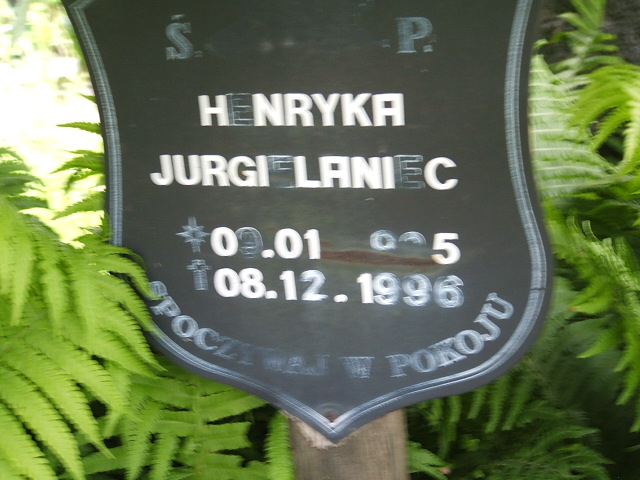 Henryka Jurgielaniec 1925 Szczawno Zdrój - Grobonet - Wyszukiwarka osób pochowanych