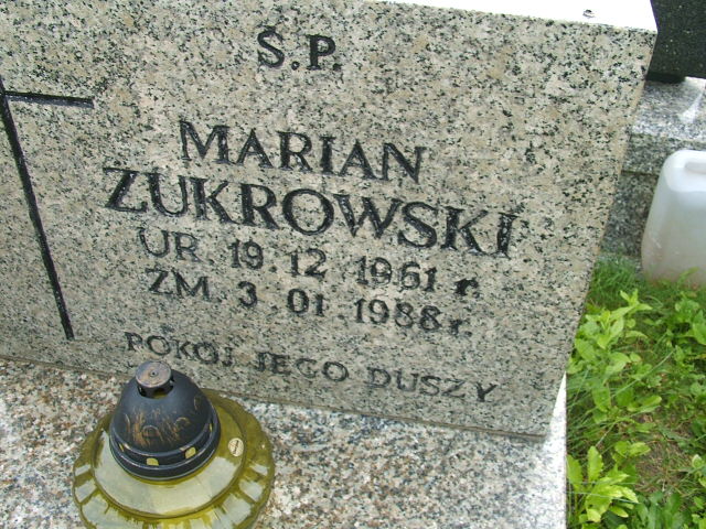 Marian Żukrowski 1961 Szczawno Zdrój - Grobonet - Wyszukiwarka osób pochowanych