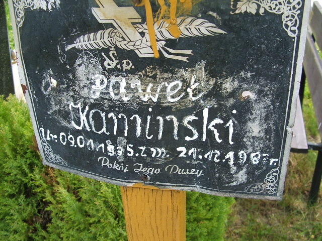 Paweł Kamiński 1937 Szczawno Zdrój - Grobonet - Wyszukiwarka osób pochowanych