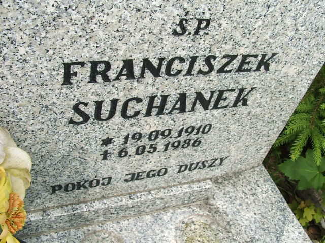 Franciszek Sucharek 1910 Szczawno Zdrój - Grobonet - Wyszukiwarka osób pochowanych