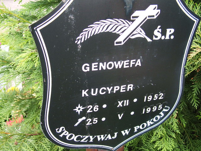 Genowefa Kucyper 1952 Szczawno Zdrój - Grobonet - Wyszukiwarka osób pochowanych