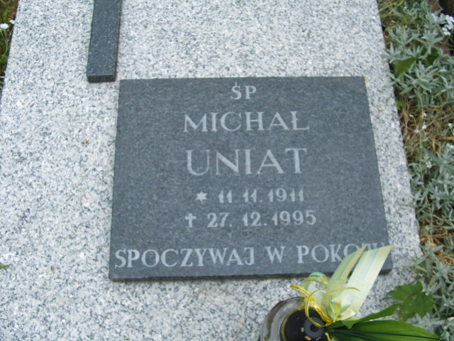 Michał Uniat 1911 Szczawno Zdrój - Grobonet - Wyszukiwarka osób pochowanych