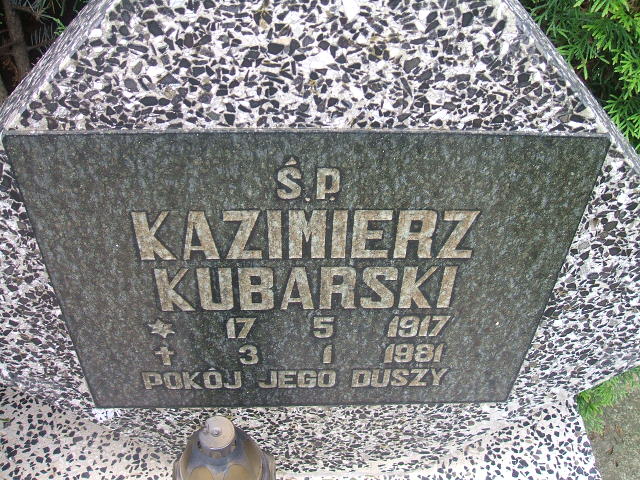 Kazimierz Kubarski 1917 Szczawno Zdrój - Grobonet - Wyszukiwarka osób pochowanych