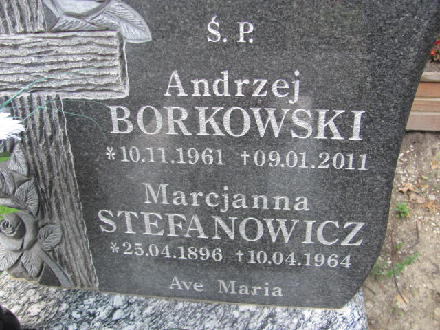 Andrzej Borkowski 1961 Szczawno Zdrój - Grobonet - Wyszukiwarka osób pochowanych