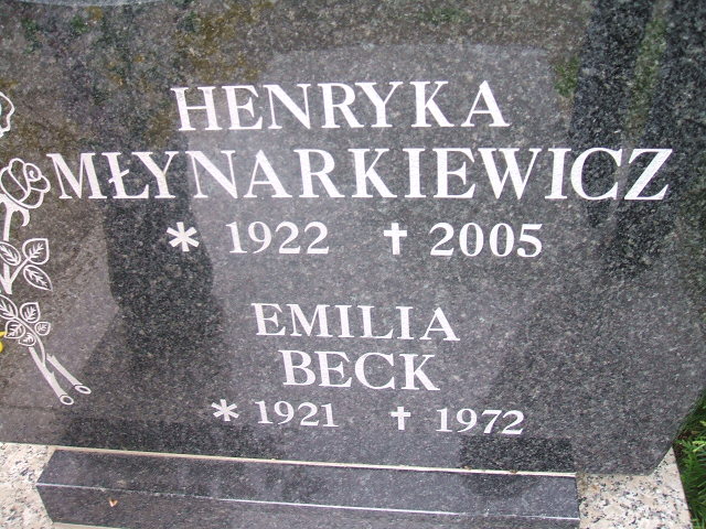 Emilia Beck 1921 Szczawno Zdrój - Grobonet - Wyszukiwarka osób pochowanych