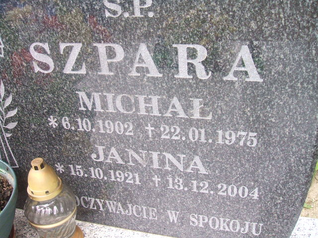 Michał Szpara 1902 Szczawno Zdrój - Grobonet - Wyszukiwarka osób pochowanych