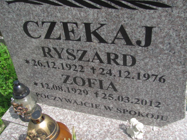 BOGUSŁAW RYSZARD Czekaj 1922 Szczawno Zdrój - Grobonet - Wyszukiwarka osób pochowanych
