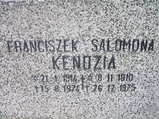 Salomea Kendzia 1910 Szczawno Zdrój - Grobonet - Wyszukiwarka osób pochowanych