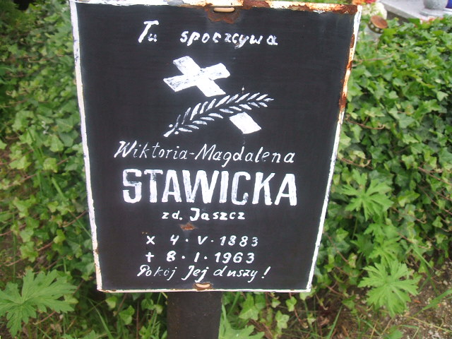 Wiktoria Magdalena Stawicka 1883 Szczawno Zdrój - Grobonet - Wyszukiwarka osób pochowanych