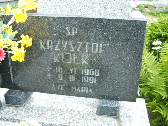 Krzysztof Kijek 1968 Szczawno Zdrój - Grobonet - Wyszukiwarka osób pochowanych