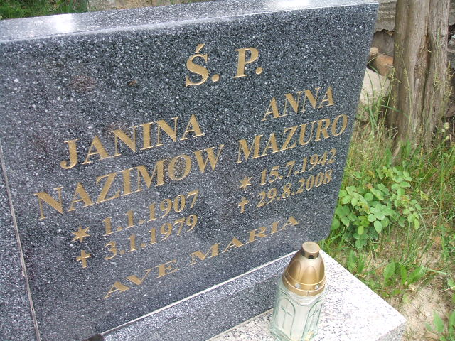 Janina Nazimow 1907 Szczawno Zdrój - Grobonet - Wyszukiwarka osób pochowanych