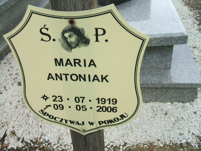 Maria Antoniak 1919 Szczawno Zdrój - Grobonet - Wyszukiwarka osób pochowanych