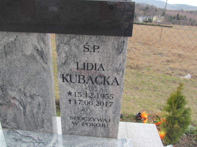 Lidia Kubacka 1955 Szczawno Zdrój - Grobonet - Wyszukiwarka osób pochowanych
