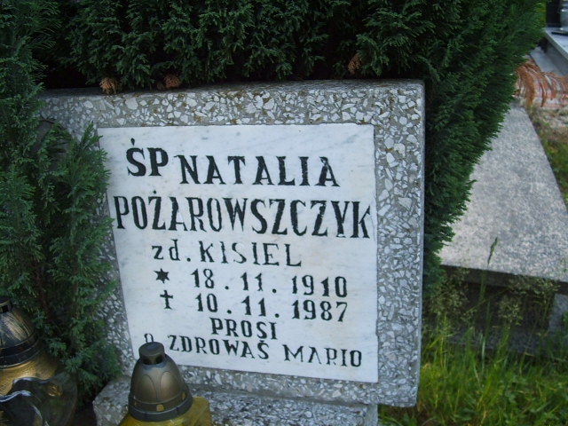 Natalia Pożarowszczyk 1910 Szczawno Zdrój - Grobonet - Wyszukiwarka osób pochowanych