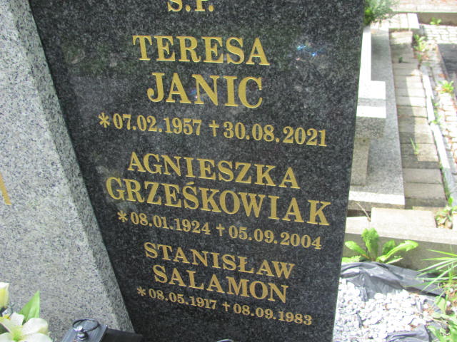 Agnieszka Grześkowiak 1924 Szczawno Zdrój - Grobonet - Wyszukiwarka osób pochowanych