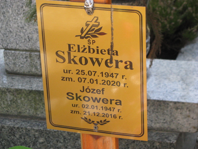 Elżbieta Skowera 1947 Szczawno Zdrój - Grobonet - Wyszukiwarka osób pochowanych