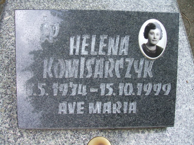 Helena Komisarczyk 1934 Szczawno Zdrój - Grobonet - Wyszukiwarka osób pochowanych