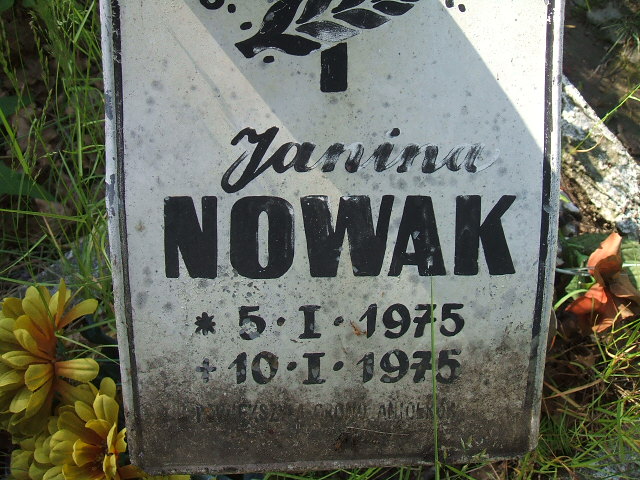 Janina Nowak 1975 Szczawno Zdrój - Grobonet - Wyszukiwarka osób pochowanych