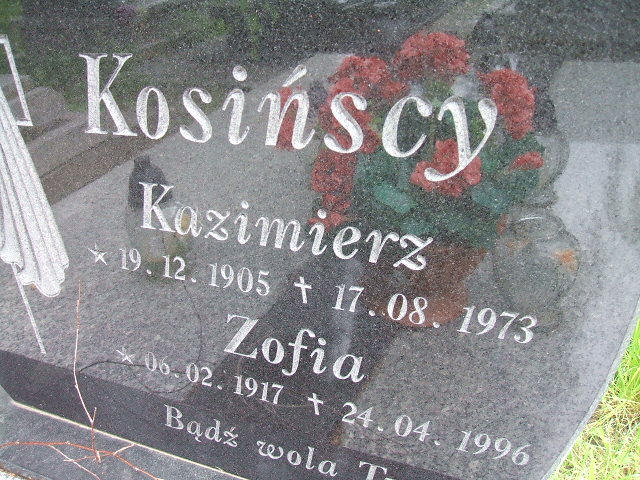 Zofia Kosińska 1917 Szczawno Zdrój - Grobonet - Wyszukiwarka osób pochowanych