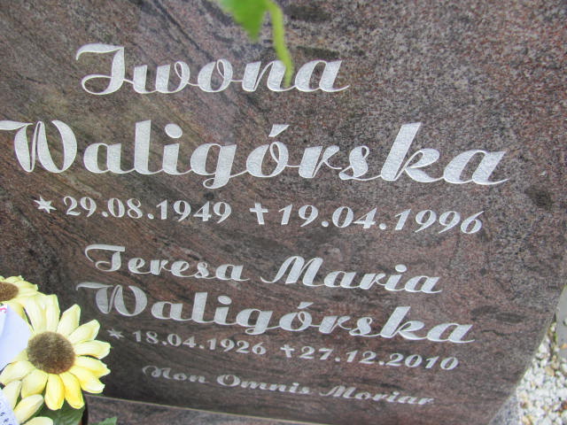 TERESA MARIA Waligórska 1926 Szczawno Zdrój - Grobonet - Wyszukiwarka osób pochowanych