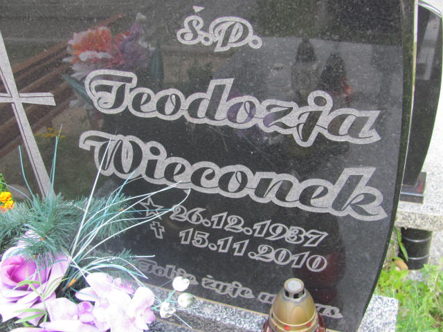 Teodozja Więconek 1937 Szczawno Zdrój - Grobonet - Wyszukiwarka osób pochowanych