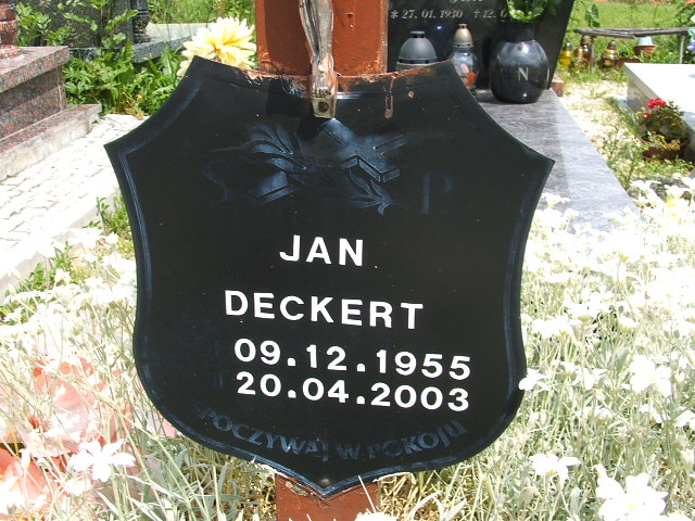 Jan Deckert 1955 Szczawno Zdrój - Grobonet - Wyszukiwarka osób pochowanych