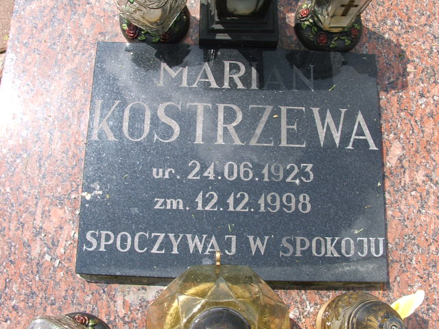Marian Kostrzewa 1923 Szczawno Zdrój - Grobonet - Wyszukiwarka osób pochowanych