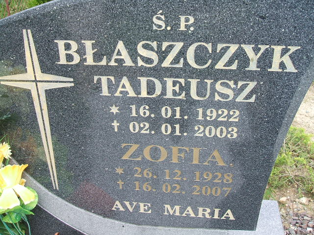 Zofia Błaszczyk 1928 Szczawno Zdrój - Grobonet - Wyszukiwarka osób pochowanych