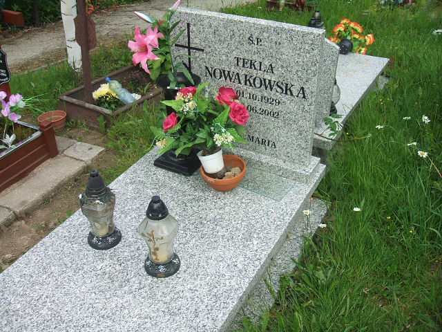 Grób Tekla Nowakowska