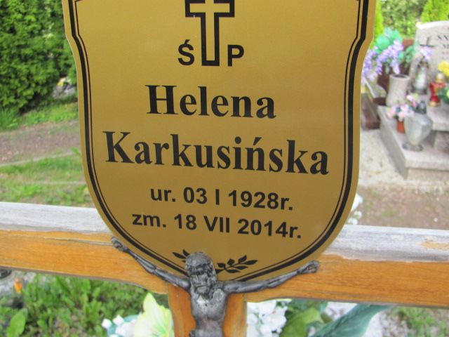 Helena Karkusińska 1928 Szczawno Zdrój - Grobonet - Wyszukiwarka osób pochowanych