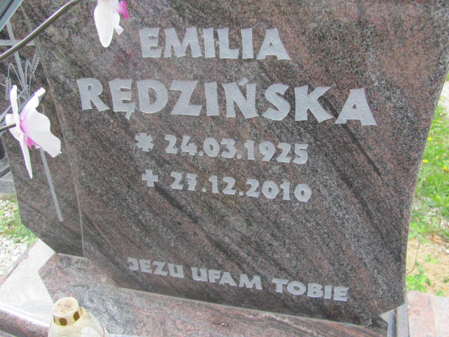 Emilia Rędzińska 1925 Szczawno Zdrój - Grobonet - Wyszukiwarka osób pochowanych