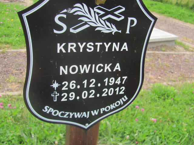 Krystyna Nowicka 1947 Szczawno Zdrój - Grobonet - Wyszukiwarka osób pochowanych