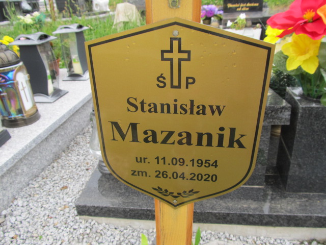 Stanisław Mazanik 1954 Szczawno Zdrój - Grobonet - Wyszukiwarka osób pochowanych